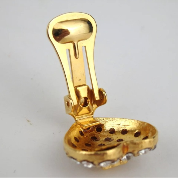 AUTH Celine Vintage Heart Earrings - Picture 5 of 5